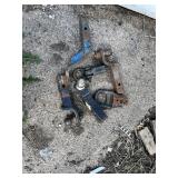 Lot of Trailer Hitch Ball Mounts Including Drop Hitch Mounts and Pintle Hook Coupler