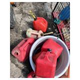 Lot of Assorted Gas Cans