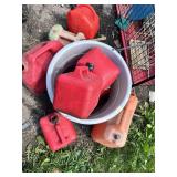 Lot of Assorted Gas Cans