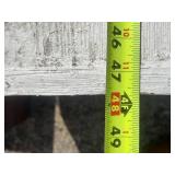 White Painted Wood Decorative Birdhouse Picket Fence Garden Bench 47 Inches Wide