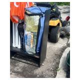 Gladiator Storage Rack with Gatorade Shade Tent and 14x12 Tent