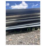 Lot of Used Corrugated Galvanized Steel Roofing Panels Longest Pieces Approximately 14