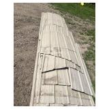Lot of Used Corrugated Metal Roofing Panels Approximately 14 Feet Long