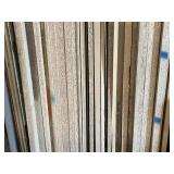 Lot of Assorted Sheet Goods and Lumber Including MDF, Particle Board, Plywood, Melamine and Solid Wood Panels (within the red outline)