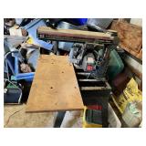 Sears Craftsman 10 Inch Radial Arm Saw with Stand - Works, Needs Key