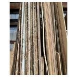 Large Lot of Mixed Sheet Goods Including Plywood, MDF, OSB, Drywall and Paneling Panels