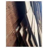 Assorted Sheet Goods and Lumber Including Walnut Veneer Plywood, MDF, OSB, Raised Panel Door Blanks and Dimensional Lumber