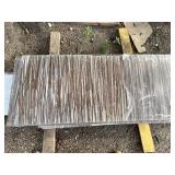 Decorative Embedded Natural Reed and Wheat Stalk Translucent Panels Approximately 20.5 inches Wide by 48 inches Long, almost 1/2" thick