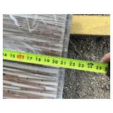 Decorative Embedded Natural Reed and Wheat Stalk Translucent Panels Approximately 20.5 inches Wide by 48 inches Long, almost 1/2" thick