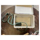 Various Power Cords and Surge Protectors with Storage Box