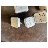 GE 6-Outlet Wall Tap Surge Protector and Lot of 3 Multi-Outlet Wall Adapter Tap Expanders with MivaLife Wi-Fi Smart Plug Add-On Kit Box