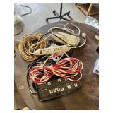 Lot of Small Extension Cords, Power Strips and Surge Protectors Including Belkin, CyberPower and Tripp Lite Units