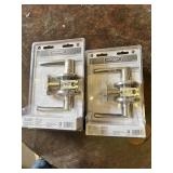 Lot of 2 Defiant Olympic Collection Hall and Closet Door Lever Sets Model 721 212 Stainless Steel Finish