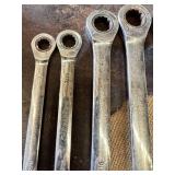 IronPro Ratcheting Combination Wrenches including 3/8, 7/16, 9/16, 5/8 inch SAE and 10mm, 11mm, 13mm, 15mm Metric Sizes