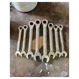 IronPro Ratcheting Combination Wrenches including 3/8, 7/16, 9/16, 5/8 inch SAE and 10mm, 11mm, 13mm, 15mm Metric Sizes