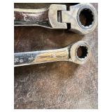 GearWrench Flex Head Ratcheting Combination Wrench Set 3/8, 7/16, 1/2, 5/8 and 1/2 SAE