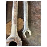 Craftsman Combination Wrenches Including 1 Inch, 15/16 Inch, 5/8 Inch, 1/2 Inch and 14MM Wrenches