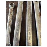 Master Mechanic and Thorsen Combination Wrenches Including 3/8, 7/16, 1/2, 9/16, 3/4, 5/8 inch and 10mm Sizes