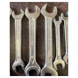 Gedore and Mixed Brand Open End Wrenchs Including Sizes 7mm through 19mm