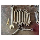 Lot of Combination Wrenches Including KAL-3226, Stanley, Thorsen, Hart and Pittsburgh Brands in SAE and Metric Sizes