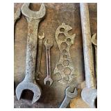 Lot of Vintage Wrenches Including Fiat Brand Open End Wrenches, Craftsman Double Open End Wrench and More