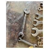 Lot of Vintage Wrenches Including Fiat Brand Open End Wrenches, Craftsman Double Open End Wrench and More
