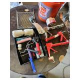 Homer 5 Gallon Paint Bucket, Caulking Guns, Roller Tray Set with Paint Roller, Painting Tape and Painting Supplies