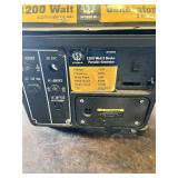 Steele Products SP-GG102 1200 Watt 2 Stroke Portable Generator - Untested Needs Recoil