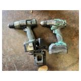 Masterforce and Flexpower 20V Cordless Drill Set with Ryobi 12V Drill and Charger - Works