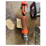 Black and Decker Power Tool Lot including 12V Cordless Drill, Jigsaw Body, Battery-Powered Screwdriver and AA Battery Holder - Unteseted