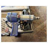 Craftsman Crafty Vintage Electric Rotary Tool Kit by Sears Roebuck with Case and Accessories