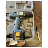 Ryobi 7.2V Cordless Drill with Case and Accessories - Untested