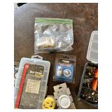 Electrical Equipment and Supplies including GB Gardner Bender Heat Shrink Assortment, Scotch Bundling Straps, and Prime Guard Battery Terminals