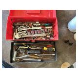 Plano 303 Toolbox with Craftsman and Stanley Hand Tools including Sockets, Ratchets, Screwdrivers and Hardware