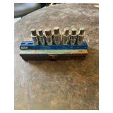 Klutch Metric Hex Bit Sockets, S-K Lectrolite Vintage Socket Set with Metal Case