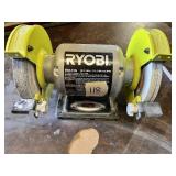 Ryobi BG612G 6 Inch Bench Grinder with 1/2 Inch Arbor - Works