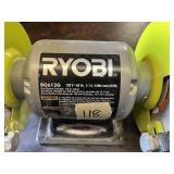 Ryobi BG612G 6 Inch Bench Grinder with 1/2 Inch Arbor - Works