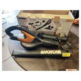 WORX AIR 20V Cordless Leaf Blower with Blower Tube, Battery Charger, and Original Box