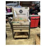 NAPA Rolling Tool Cart with Lid approximately 31 inches wide by 40 inches tall