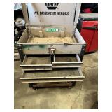 NAPA Rolling Tool Cart with Lid approximately 31 inches wide by 40 inches tall