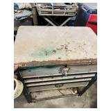 NAPA Rolling Tool Cart with Lid approximately 31 inches wide by 40 inches tall