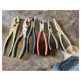Assorted Pliers Including Slip Joint, Lineman, Needle Nose and Diagonal Cutting Pliers