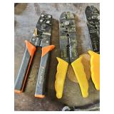 Wire strippers and cutters set including Paladin PA1176 and Eagle Electric Tools