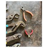 Assorted Pliers Including Stanley Needle Nose, Channellock Style Groove Joint, Slip Joint and Diagonal Cutting Pliers