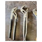 Mixed Pliers and Adjustable Wrenches Including Channellock Style Slip Joint Pliers, Crescent Style Adjustable Wrenches and Locking Pliers Vise Grips