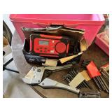 Ambient Weather Portable Emergency Radio, Hex Key Set, and Assorted Tools