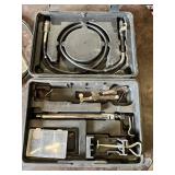 Lot of Drill Bits, Hand Brace Drill, Flexible Shaft Tool, and Screwdriver Bit Set