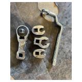 NB-59 USA Small Ratchet, MAC 15mm Crowfoot Wrenches