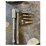 Extension Bars and Hex Socket Bits Tools including Extender Bars and Socket Bits