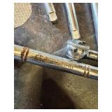 Craftsman Ratchets including 3/8 Drive Long Handle Ratchet, 1/4 Drive Ratchet, and Socket Extensions